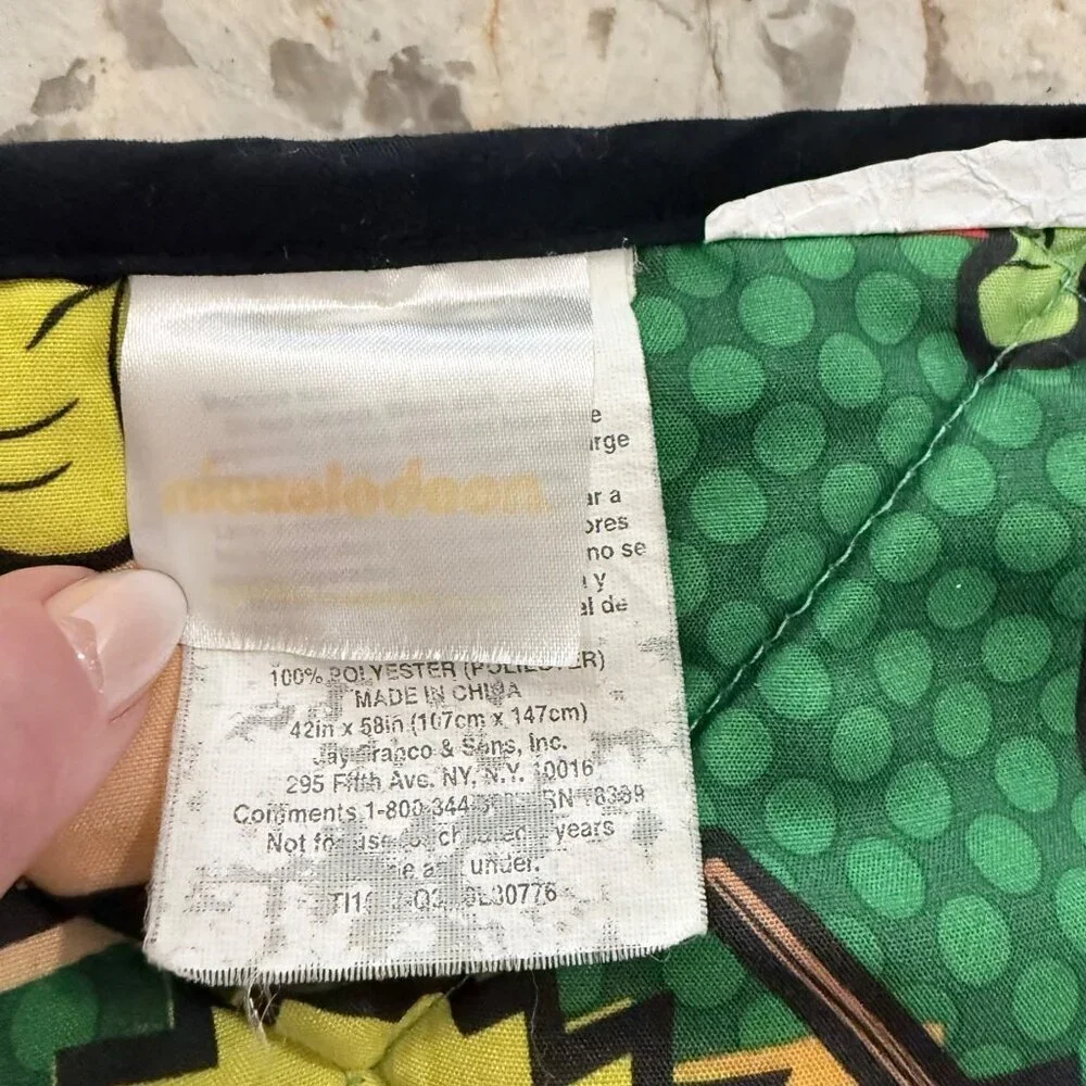 Teenage Mutant Ninja Turtles TMNT 2014 Double Sided Quilt Lap Blanket 42